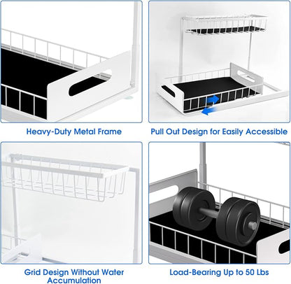 Under Sink Organizer, 2 Tier Under Sink Organizers and Storage Multi-Purpose - Image 5