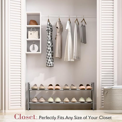 Bumusty 2 Tier Expandable Shoe Rack - Image 2
