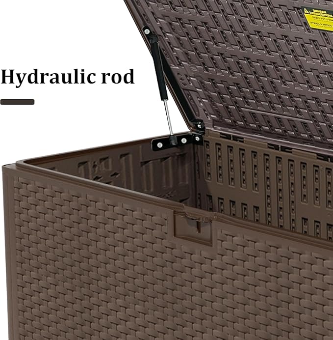 180 Pro Gallon Deck Box, Outdoor Storage Box Lockable, Waterproof - Image 8