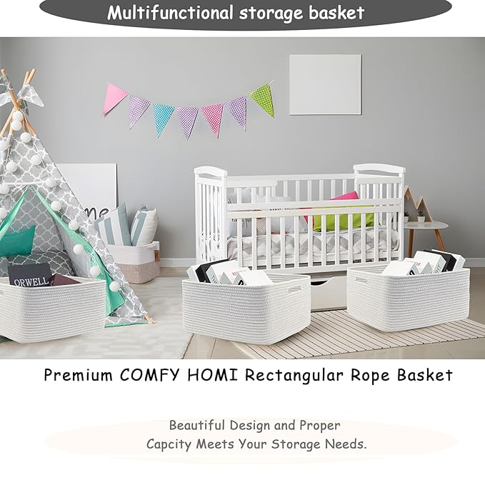 COMFY-HOMI 2 pcs Large Storage Baskets - Image 6