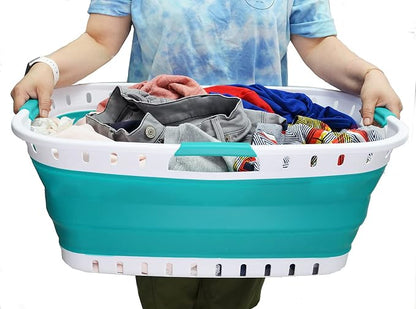 SAMMART 44L Collapsible Plastic Laundry Basket - Image 6