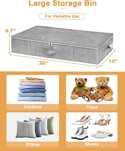 Under Bed Storage, 2 Pack Underbed Storage Container Bags - Image 5