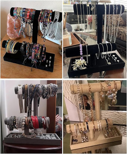 Coward 2 Tier Necklace Bracelet Holder Organizer - Image 4