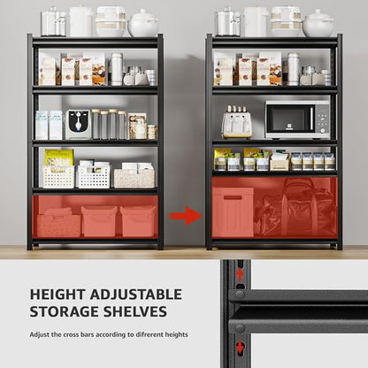 36" W Father&I 5-Shelf-Rack Industrial Heavy-Dudy Adjustable Metal Garage Bin - Image 5