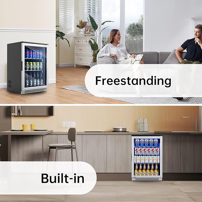 Weili 20 Inch Built in Beverage Refrigerator - Image 7