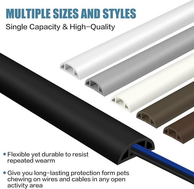 Floor Cord Covers for Wires 10FT Cable Hider Wire Coverr Self Adhesive Cord - Image 6