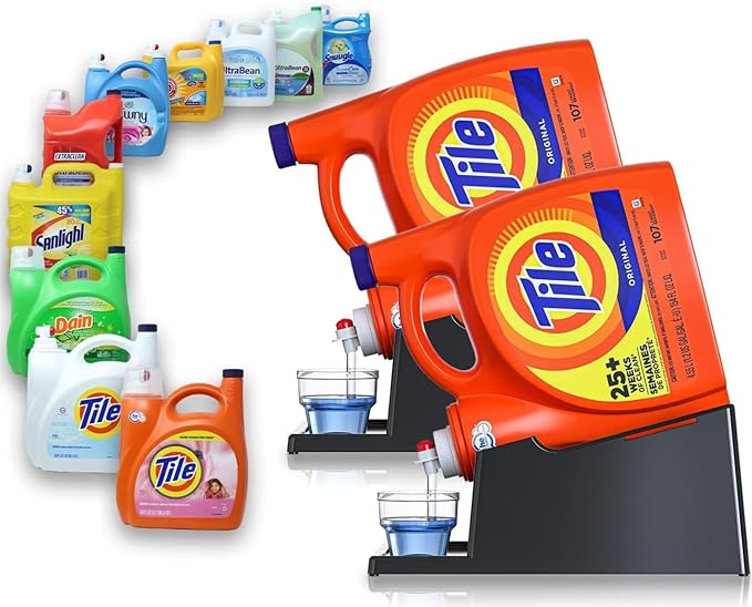 TidyFriend 2 Pack Liquid Laundry Detergent Holder Stand by Skywin