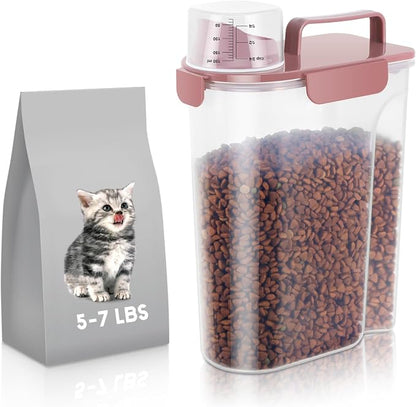 5-7Lbs Cat Dog Storage Container, Portable Pet Food Containers - Image 9