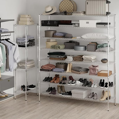 21" Deep x 72" Wide x 86" Height Wire Shelving Kit | 8-Tier | NSF Commercial - Image 5