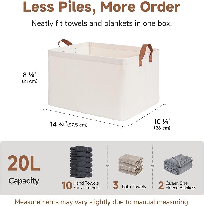 StorageWorks Closet Storage Bins, Storage Baskets - Image 6