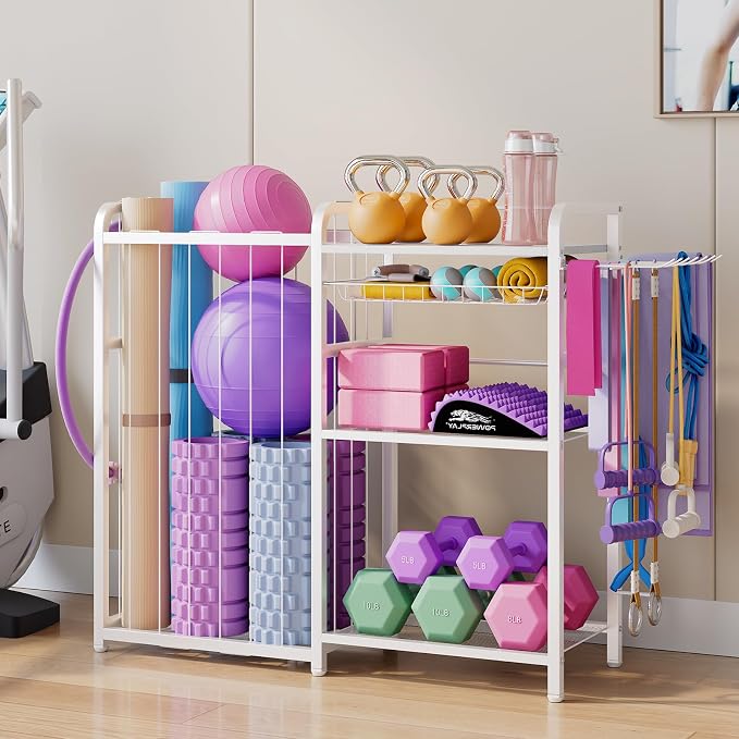 Garage Sports Equipment Organizer, Ball Storage by Homsorout
