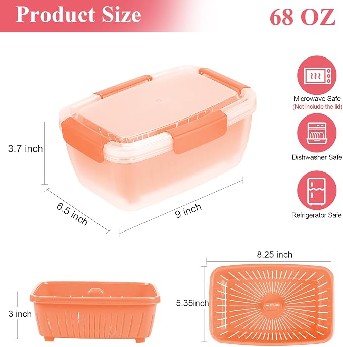 68oz Berry Keeper Fruit Storage Container - Image 6