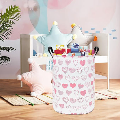 LANGYASHAN Laundry Basket Canvas Fabric Collapsible Organizer Basket - Image 5
