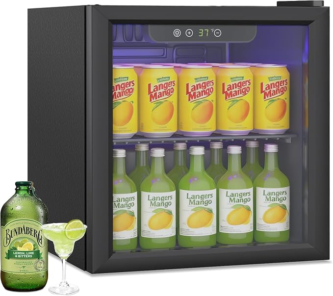 40L Mini Fridge, Freestanding Beverage Refrigerator by Erivess