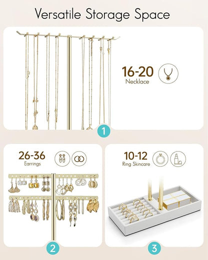 Vlando 2 Tier Jewelry Stand Organizer - Image 3