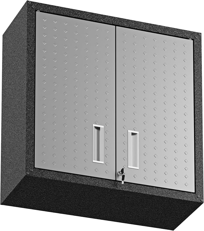 Manhattan Comfort Fortress Floating Storage Cabinet, Modern Stainless-Steel - Image 8