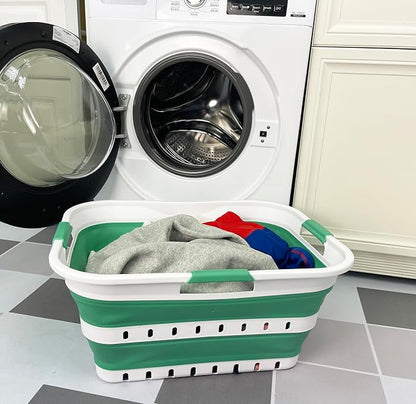 SAMMART 42L Collapsible Plastic Laundry Basket - Image 2