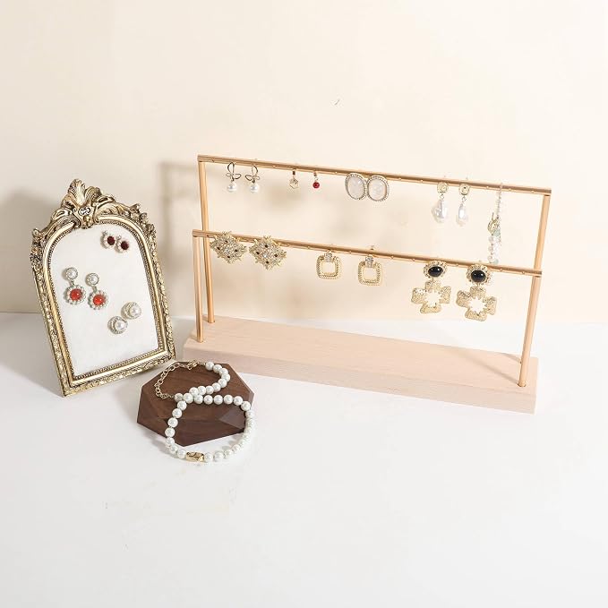 GemeShou wooden earring holder organizer - Image 9