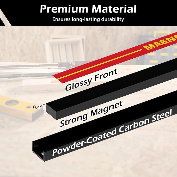 18" Magnetic Tool Holder Strip, 6 Pack Magnet Bar - Image 4