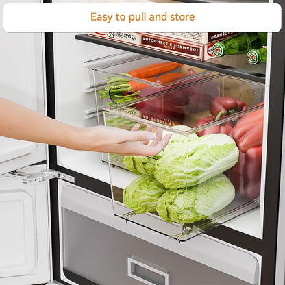 Yieach 6 Pack Clear Stackable Storage Bins - Image 4