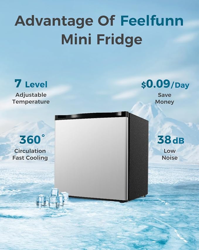Mini Fridge with Freezer - Image 6