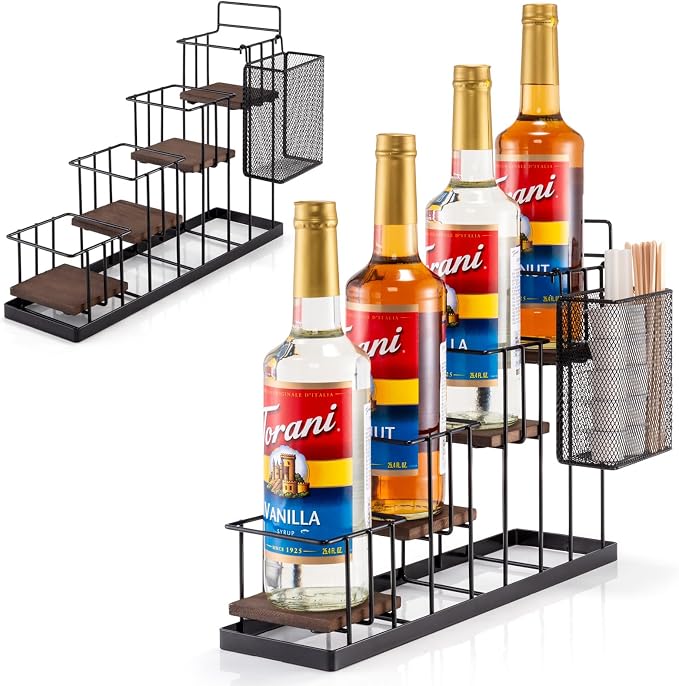 Coffee Syrup Rack Organizer, by kimilus