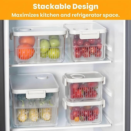 vacane Dishwasher Safe Berry Keeper, Produce Saver, BPA-Free Lettuce Keeper - Image 4