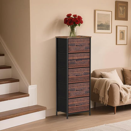5 Fabric Drawer Dresser for Bedroom, Chest of Drawers - Image 4