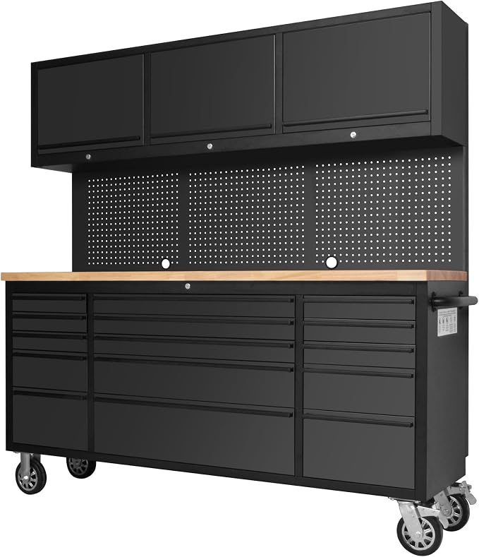 CT Copper Tailor 72-inch Tool Chest Cabinet Rolling Garage Workbench by CTCopperTailor