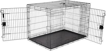 Amazon Basics Durable, Foldable Metal Wire Dog Crate by AmazonBasics