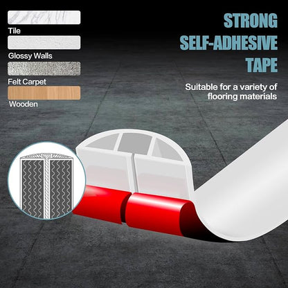 Floor Cord Cover Self Adhesive Cord Hider, 20FT Cable Management, Extension - Image 4
