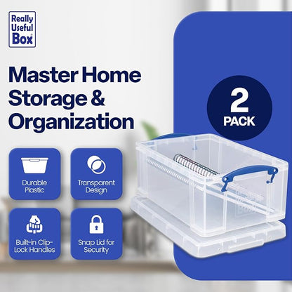 Really Useful Box 9 Liter Plastic Storage Bins - Image 2