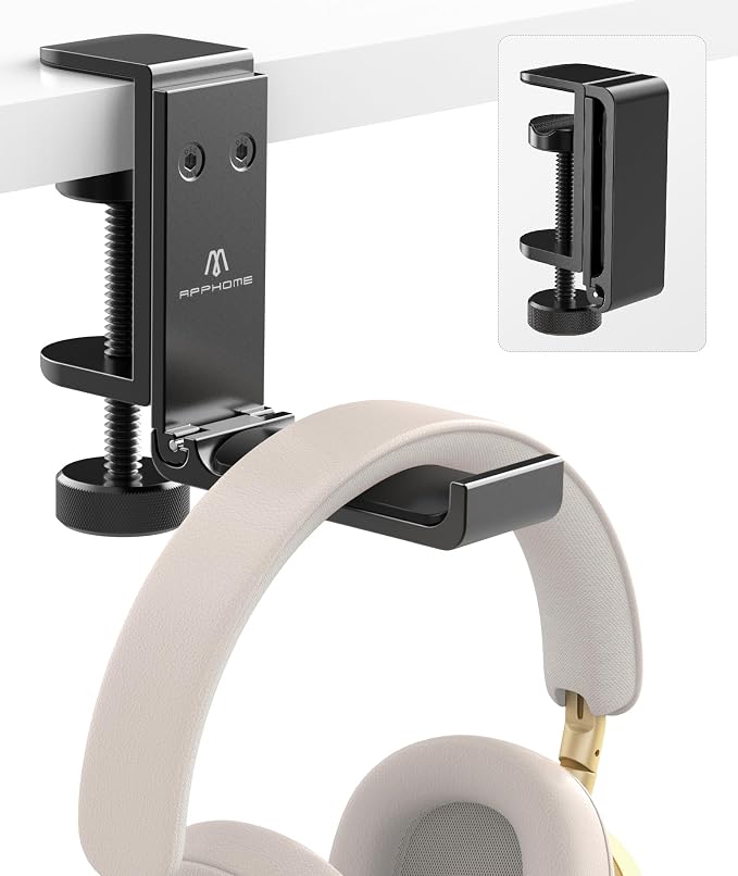 New Foldable Headphone Stand Hanger Holder Aluminum Headset Soundbar Stand - Image 2