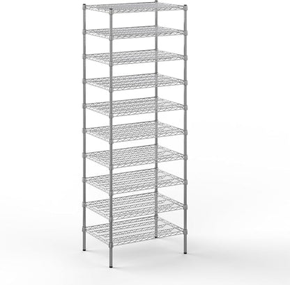 21" Deep x 30" Wide x 86" Height Wire Shelving Kit | 10-Tier | NSF Commercial by Regal+Altair