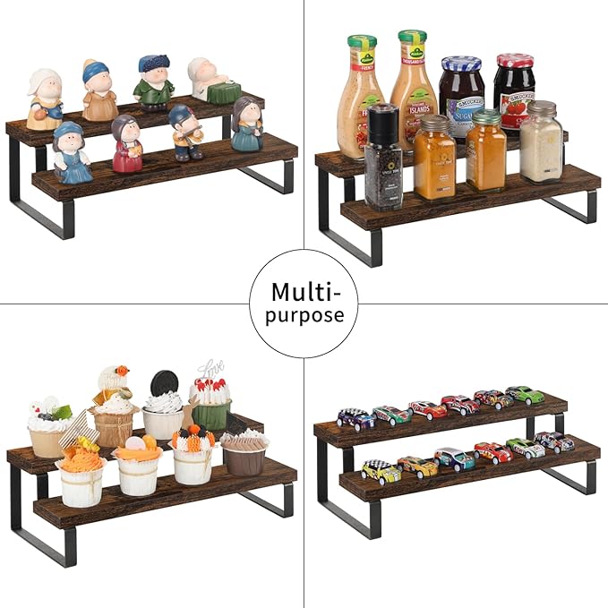 YINMIT Wooden Display Riser Stand, Tiered Perfume and Cologne Organizer Stand - Image 7