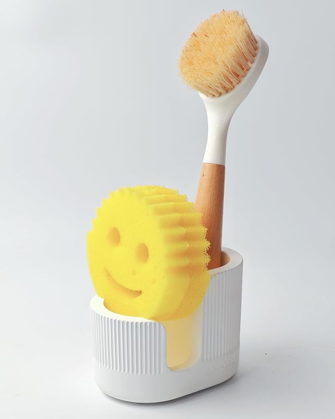 2-in-1 Diatomite Sponge Holder for Kitchen Sink, Quick-Drying Dish Sponge and - Image 7