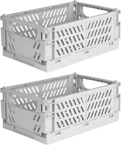 Tixill 2-Pack Mini Foldable Plastic Baskets by TixillMiniPlasticBasket