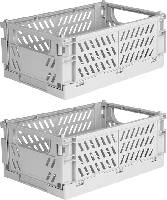 Tixill 2-Pack Mini Foldable Plastic Baskets by TixillMiniPlasticBasket