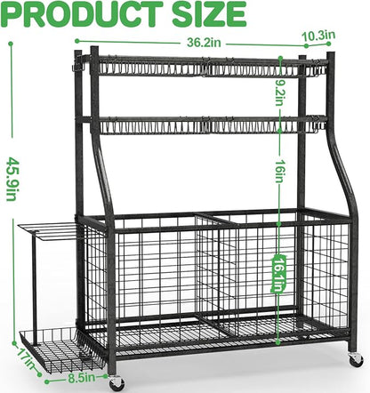 Garage Sports Equipment Organizer, Ball Storage - Image 6