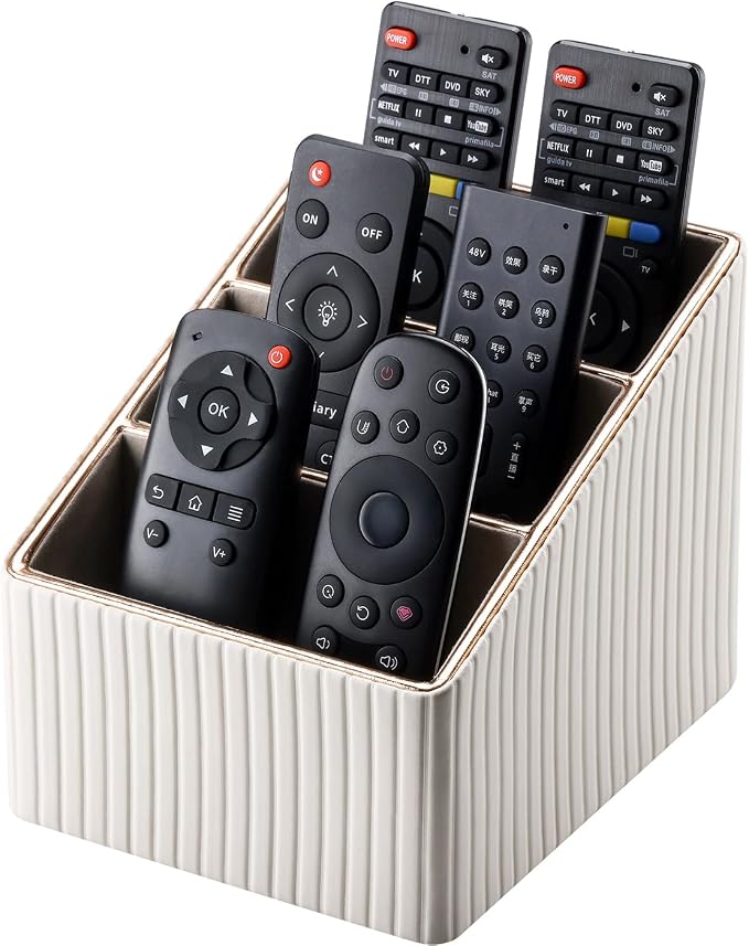 KINGFOM Remote Control Holder by KingfomLeatherHomeOfficeDecor