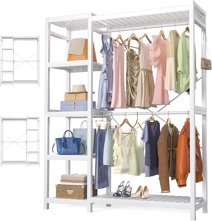 Homykic Bamboo Clothes Rack Garment Rack by Homykic