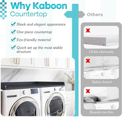 Kaboon Washer Dryer Countertop, Melamine Countertop - Image 4