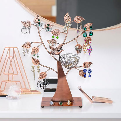 MyGift 14-Inch Modern Bronze Jewelry Organizer Tree - Image 3