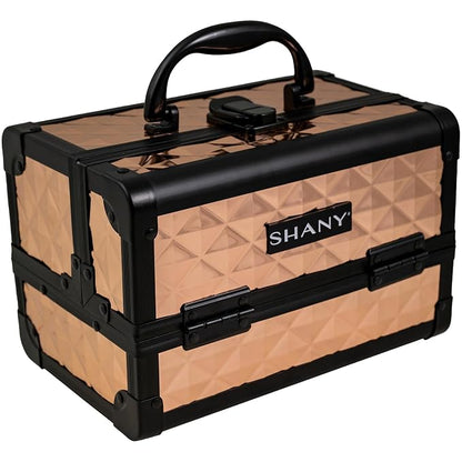SHANY Chic Makeup Train Case Cosmetic Box Portable Makeup Case Cosmetics Beauty - Image 2