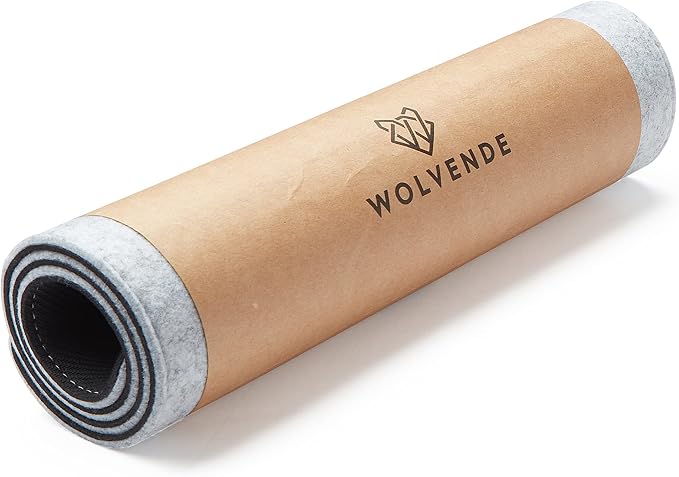 Premium Felt Desk Mat | Small 12" x 27.5" | Multifunctional Desk Pad by Wolvende