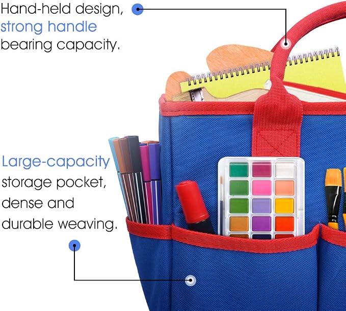 ZKOO Art Organizer Desktop Craft Storage Tote Bag Storage Craft Bag Organizer - Image 2