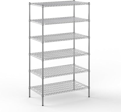 24" Deep x 42" Wide x 74" Height Wire Shelving Kit | 6-Tier | NSF Commercial by Regal+Altair