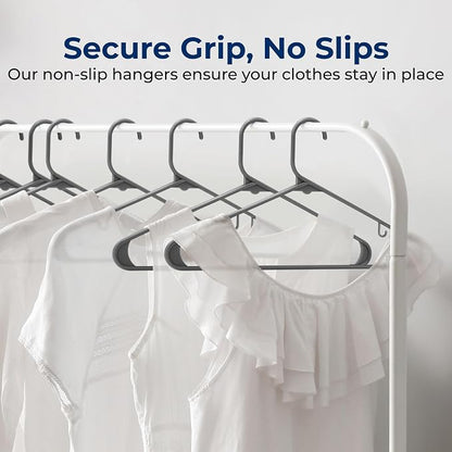 SereneLife 30 Pack Plastic Hangers, Space-Saving Closet Organizers, Durable and - Image 3