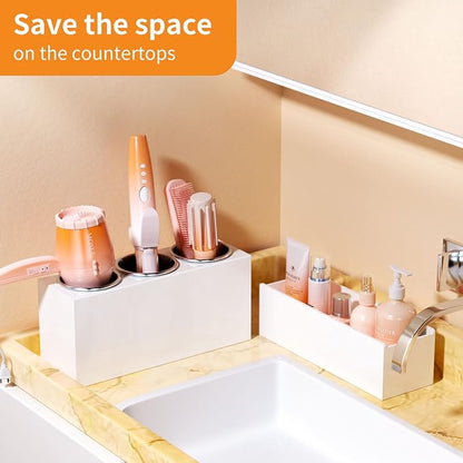 NIUBEE Hair Tool Organizer, Acrylic Hair Dryer and Styling Holder, Bathroom - Image 4