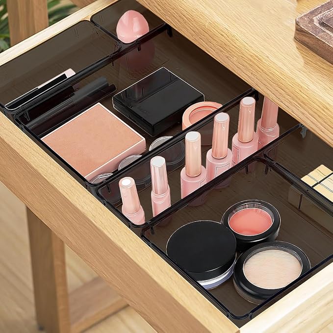 10 PCS Drawer Organizer Set, 4 Varied Size Bathroom and kitchen Drawer cabinet - Image 5